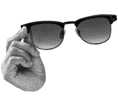 Hand sunglasses